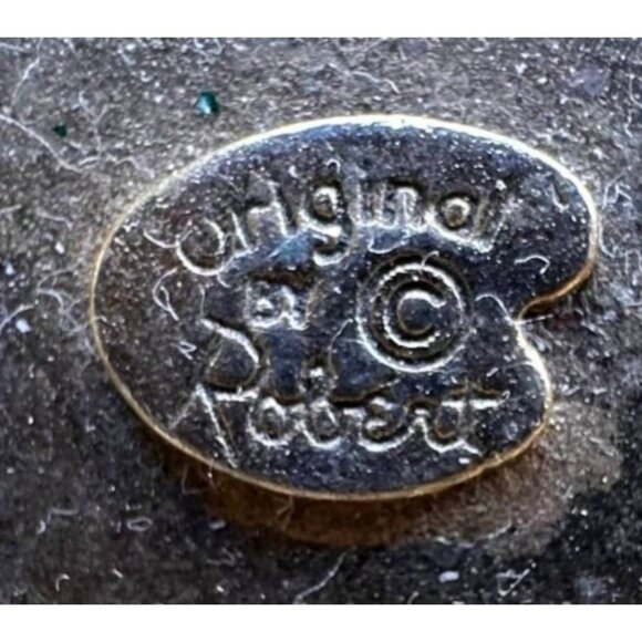 Vintage 60s Original by Robert Watermelon Hair Clip  Hand Painted Signed… - Picture 8 of 12